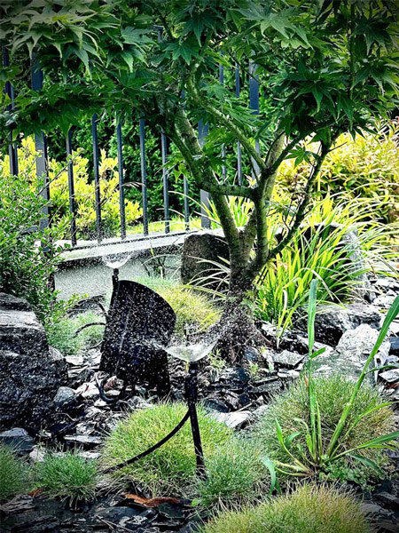 Steingarten Mikrobewässerung